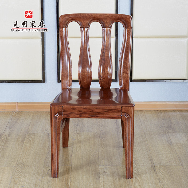 【米兰体育】进口红橡木全实木餐椅座椅808-4311-45